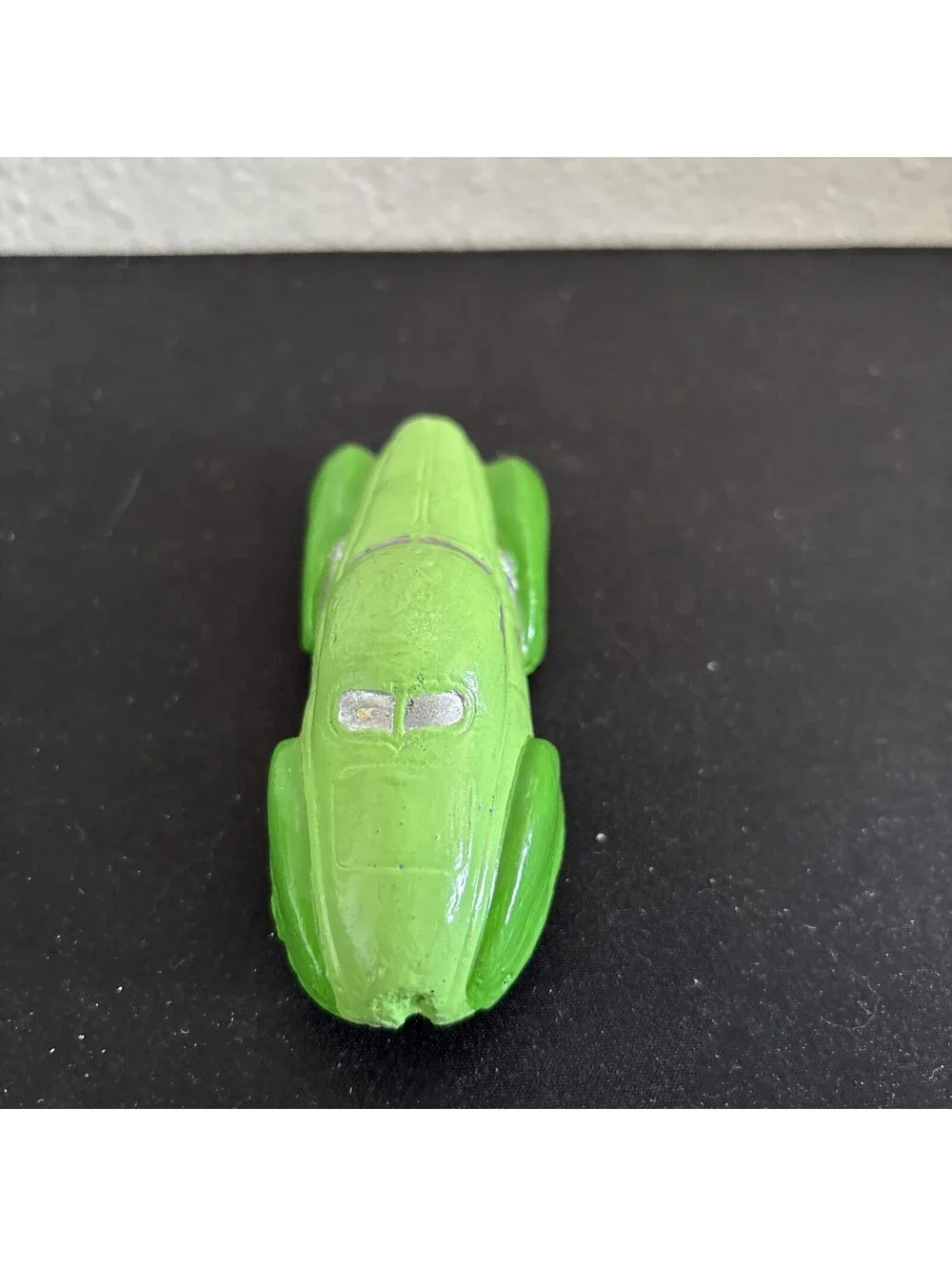 Vintage 1930s Sun Rubber Co. Coupe Toy Car - Green Art Deco Streamliner